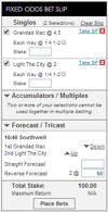 Spreadex sports spread betting forecast and tricast example