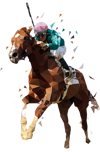 Horse racing cut out